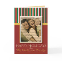 Happy Holidays Candy Cane Card by BeezKneez Happy Holidays Candy Cane Card