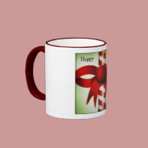 Happy Holidays Candy Cane mugs