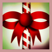 Happy Holidays Candy Cane posters