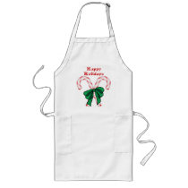 Happy Holidays Candy Canes Apron