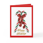 Happy Holidays Candy canes General Cards