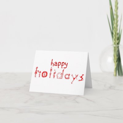 happy holidays card