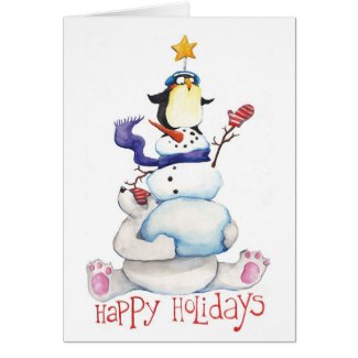 happy holidays! card