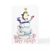 Happy Holidays cards by Sneaky_P_Illustratio Happy Holidays cards