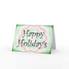 postcard - Happy Holiday's