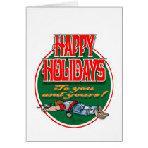 Happy holidays card cards