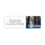 Happy Holidays Card Envelope  Stickers Return Address Labels