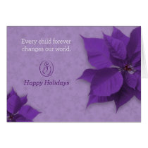 Happy Holidays Card - Trisomy 18 Foundation cards