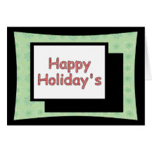 Happy Holiday's Cards