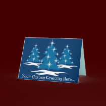 Happy Holidays Cards Classic Blue Christmas Cards cards