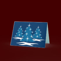 Happy Holidays Cards Classic Blue Christmas Cards cards