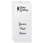 Happy Holidays Cat Silhouette Full Color Rack Card
