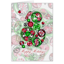 Happy Holidays Celtic Clockwork cards