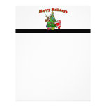 Happy Holidays Christmas Decorating Letterhead Template