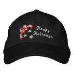 Happy Holidays christmas embroidered women's hat Embroidered Hats