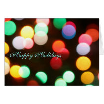 Happy Holidays Christmas Lights Greeting Card
