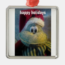 Happy holidays christmas ornaments