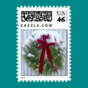 Happy Holidays Christmas Postage Stamp