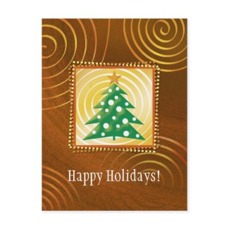 Happy Holidays - Christmas Postcard postcard