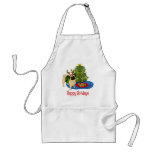 Happy Holidays Christmas Pug Aprons