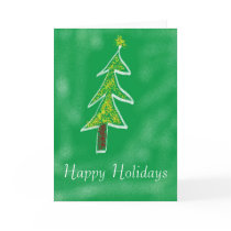 Happy Holidays Christmas Tree Card by zeena2 Happy Holidays Christmas Tree Card