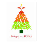 Happy Holidays Christmas Tree Post Card