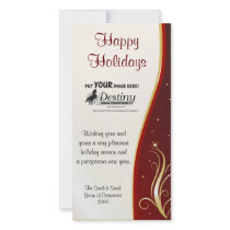 Happy Holidays Company Logo Card Photo Cards