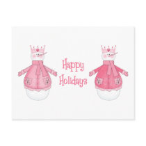 Happy Holidays Customizable Snowmen postcards
