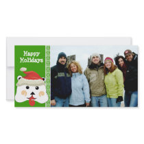 Happy Holidays Cute Bear Family Photo Card photo cards