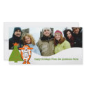 Happy Holidays Cute Bear Family Photo Card photo cards