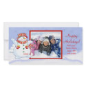 Happy Holidays Cute Snowman photo cards