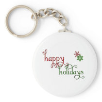 Happy Holidays design keychains