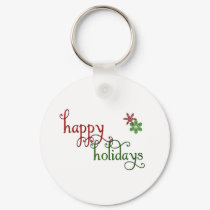 Happy Holidays design keychains by aslentz Happy Holidays design keychains