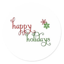 Happy Holidays design stickers by aslentz Happy Holidays design stickers