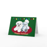 Happy Holidays Dog and Teddy Happy Holidays Dog and Teddy