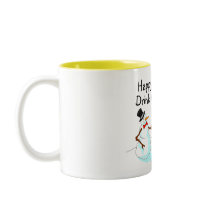 Happy Holidays Drink Up Bitches Snowman Coffee Mugs