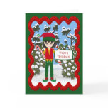 Happy Holidays Elf Card