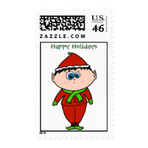Happy Holidays Elf postage