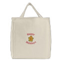 Happy Holidays Embroidered Totebag embroidered bags by Stitchbaby Happy Holidays Embroidered Totebag embroidered bags