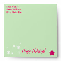 Happy Holidays Envelope envelopes