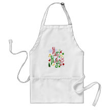 Happy Holidays Festive Style Aprons