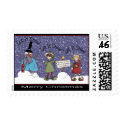 Happy Holidays From All of Us-Christmas, Holiday, postage by LCWeber Happy Holidays From All of Us-Christmas, Holiday, postage
