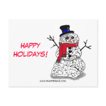 Happy Holidays from Snowbrain postcards by bumpybrains Happy Holidays from Snowbrain postcards