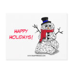 Happy Holidays from Snowbrain Postcard