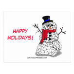 Happy Holidays from Snowbrain Postcard