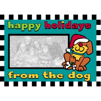 Happy Holidays from the Dog card