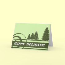 Happy Holidays - Green cards