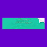 Happy Holidays Green on Green Holiday Design bumper stickers