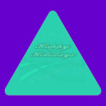 Happy Holidays Green on Green Holiday Design stickers