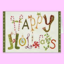 Happy Holidays Greeting Card cards